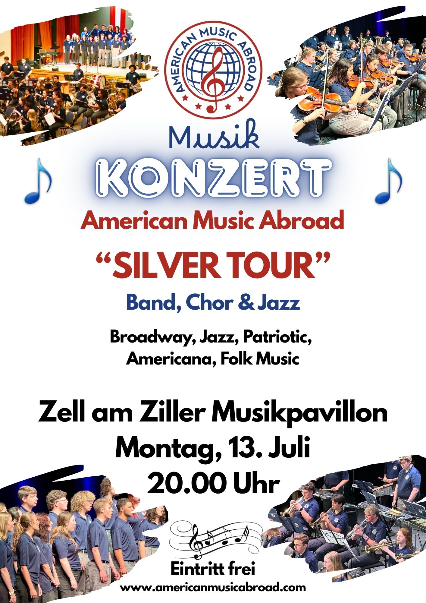 Plakat des Musikkonzertes
