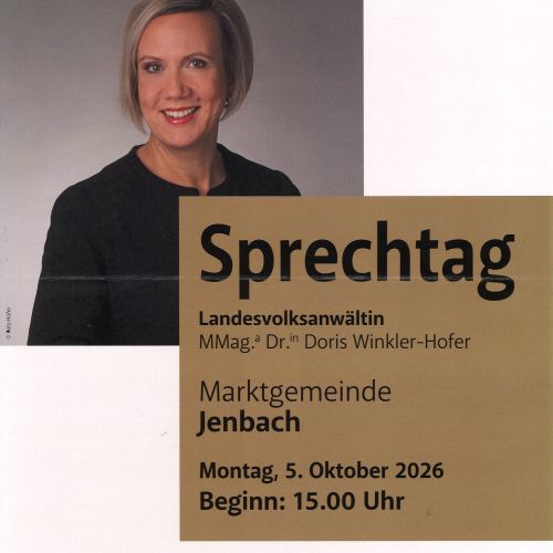 Plakat Sprechtag Landesvolksanwältin